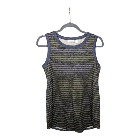 LOGO Lounge Green and Blue Stripped Sleeveless Women's Size Small - Picture 1 of 6
